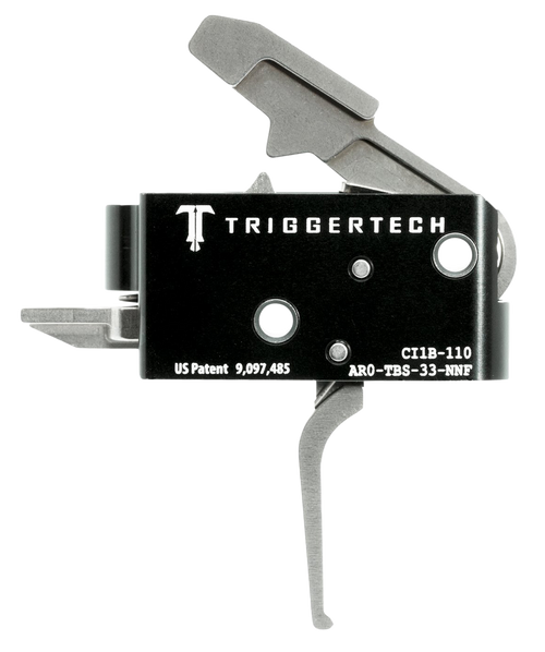 TriggerTech AR0TBS33NNF Competitive Primary Two-Stage Flat Trigger with 3.50 lbs Draw Weight for AR-15 Right