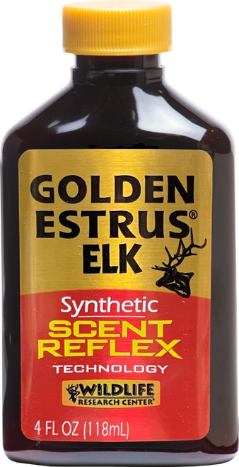 Wildlife Research 44714 Golden Estrus Synthetic Elk 4 oz Bottle