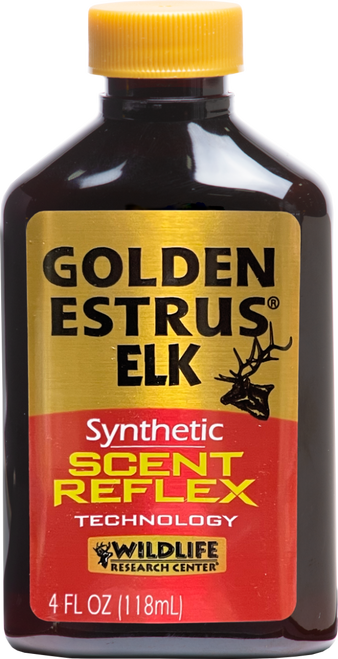 Wildlife Research 44714 Golden Estrus Synthetic Elk 4 oz Bottle