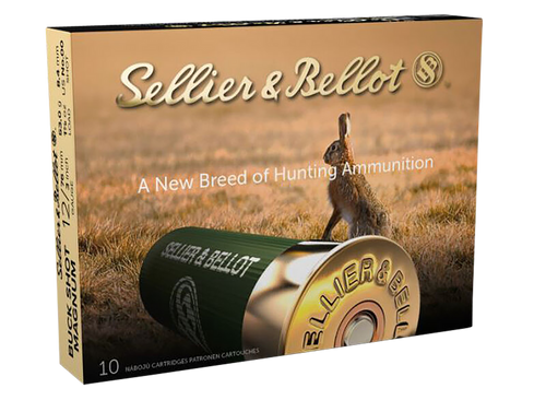 Sellier & Bellot SB12BSA Hunting Magnum 12Gauge 3" 15Pellets 1 7/8oz 00Buck Shot 10 Per Box/25 Case