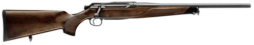 Sauer 80117099 505 Lux Full Size 300 Win Mag 2+1 24" Matte Blued Threaded Barrel, Matte Blued Saddle Mount Steel Receiver, Grade 5 Wood Fixed Stock