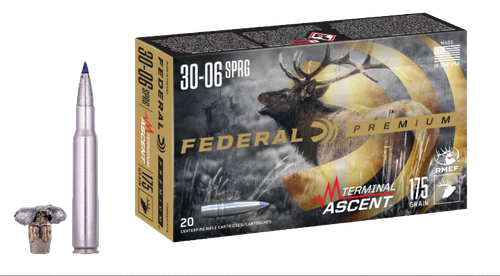 Federal P3006TA1 Premium Terminal Ascent 30-06Springfield 175gr 20 Per Box/10 Case