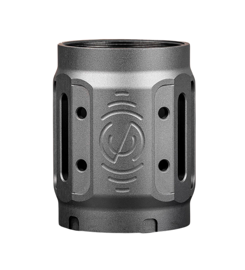 SilencerCo AC5449 Bravo MAAD Brake 2.0 Black Anodized Aluminum 2.11" OAL 1.68" Diameter