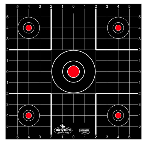 Birchwood Casey 35270 Dirty Bird  Bullseye Tagboard Target 12" 100 Per Pkg