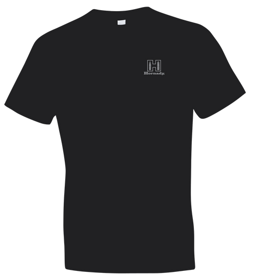 Hornady Gear 30124 Fueled By Hornady  Black Cotton, Short Sleeve Semi-Fitted XL