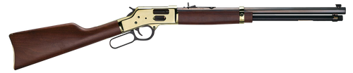 Henry H006G Side Gate  44 Mag/44 Special 10+1 20" Blued Octagon Barrel, Polished Brass Rec, American Walnut Stock, Adj. Sight