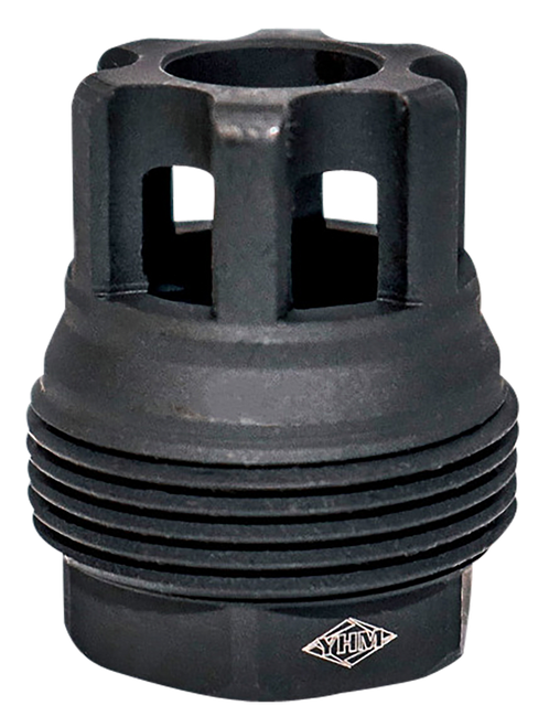 Yankee Hill 4401MB28 sRx QD Mini Muzzle Brake Black Phosphate Steel with 1/2"-28 tpi, 9mm, 1.10" OAL & 9.375" Diameter for sRx Adapters