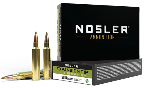 Nosler 40330 E-Tip  30Nosler 180gr E-Tip Lead-Free 20 Per Box/10 Case