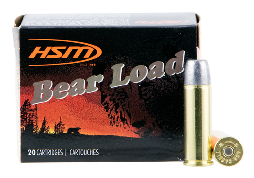 HSM 454C4N20 Bear Load  454 Casull 325 gr Wide Flat Nose 20 Per Box/ 20 Case