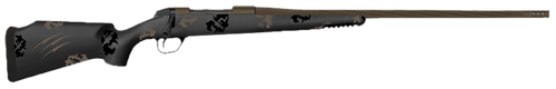 Fierce Firearms TWTROG300PRC20BT Twisted TI Rogue 300 PRC 20" Black Cerakote Steel Threaded Barrel, Black Cerakote Drilled & Tapped Titanium Receiver, LR Negative Comb Trophy Camo Carbon Fiber Stock