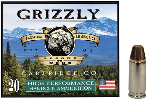 Grizzly Ammo GC9M+P19mm+P Luger 124gr Full Metal Jacket Flat Point 20 Per Box/10 Case