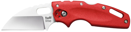 Cold Steel CS20LTR Tuff Lite  2.50" Folding Clip Point Plain AUS-8A SS Blade/Red Griv-Ex Handle Includes Pocket Clip