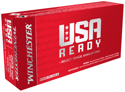 Winchester Ammo RED223 USA Ready  223Rem 62gr Open Tip Range 20 Per Box/10 Case