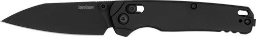 Kershaw 6105BLK Bel Air  3" Folding Reverse Tanto Plain Blackwash CPM MagnaCut Steel Blade, Black Aluminum Handle