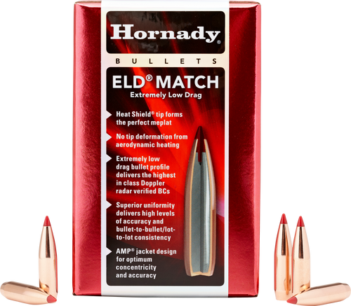Hornady 263311   6.5mm .264 140gr Extremely Low Drag-Match 500 Per Box/6 Case