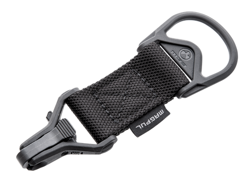 Magpul MAG516-BLK MS1/MS3 Sling Adapter made of Steel with Black Melonite Finish, Polymer Hardware, Nylon 1.25" Webbing & Two to One-Point Design for AR-15, M4 & M16