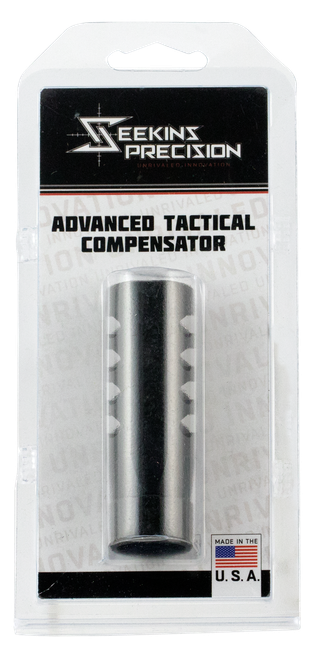 Seekins Precision 0011510039 ATC Muzzle Brake Black Melonite 416R Stainless Steel with 5/8"-24 tpi Threads for 7.62x51mm NATO AR-10