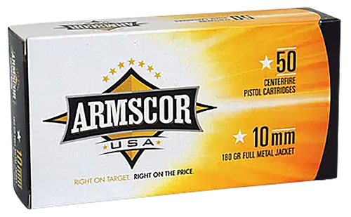 Armscor FAC102N USA  10mmAuto 180gr Full Metal Jacket 50 Per Box/20 Case
