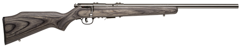 Savage Arms 96705 93R17 BVSS Full Size 17 HMR 5+1 21" Satin Heavy Button Rifled Barrel, Satin Drilled & Tapped Stainless Steel Receiver, Gray Fixed Laminate Stock, Right Hand
