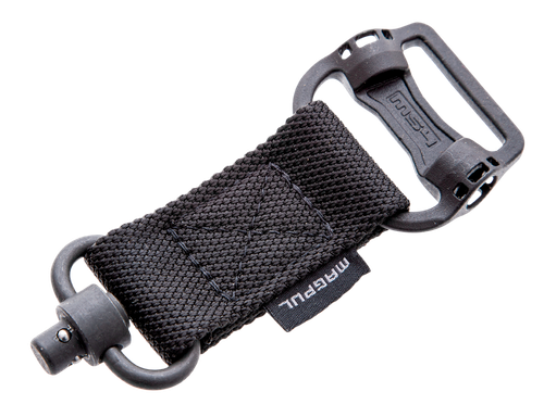Magpul MAG519-BLK MS1/MS4 Sling Adapter made of Steel with Maganese Phosphate Black Finish, Polymer Hardware, Nylon 1.25" Webbing & Two to One-Point Design for AR-15, M4, M16, AK-Platform & AKM