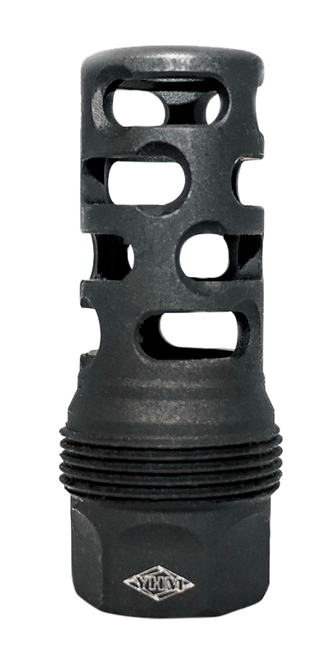 Yankee Hill 4405MB24 sRx Q.D. Muzzle Brake Long Black Phosphate Steel with 5/8"-24 tpi, 9mm, 2.30" OAL & 9.375" Diameter for sRx Adapters