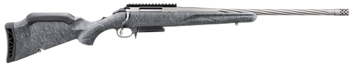 Ruger 46916 American II  Full Size 6.5 PRC 3+1 20" Cobalt Cerakote Spiral Fluted Threaded Barrel & Alloy Steel Receiver w/Picatinny Rail, Gray Splatter Adj LOP Synthetic Stock