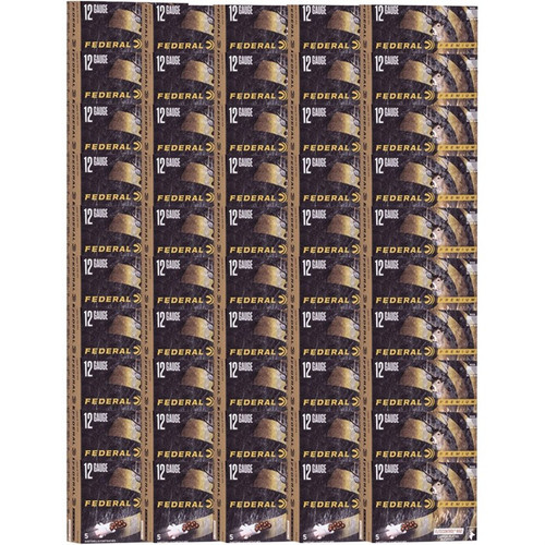 PREMIUM 12GA 3'' 10-PELLET #00 BUCK W/FLITECONTROL WAD 250/CS