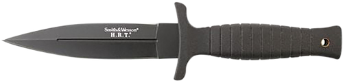 Smith & Wesson Knives SWHRT9BCP H.R.T.  4.75" Fixed Spear Point Plain 7Cr17MoV High Carbon SS Blade Thermoplastic Rubber Handle 9" OAL