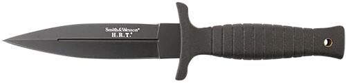 Smith & Wesson Knives SWHRT9BCP H.R.T.  4.75" Fixed Spear Point Plain 7Cr17MoV High Carbon SS Blade Thermoplastic Rubber Handle 9" OAL