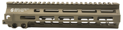 Geissele Automatics 05284S Super Modular Rail MK8 9.30" M-LOK, Desert Dirt Aluminum for AR Platform, Barrel Nut Included