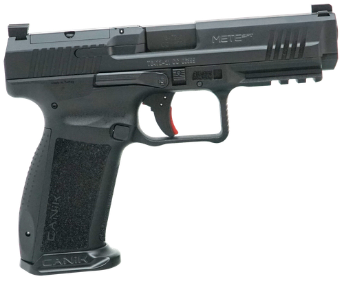 Canik HG6595N Mete SFT Full Size Frame 9mm Luger 20+1/18+1, 4.46" Black Match Grade Barrel, Black Nitride Optic Ready/Serrated Steel Slide, Polymer Frame w/Picatinny Rail, Ambidextrous