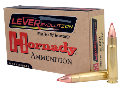 Hornady 82735 LEVERevolution  35Rem 200gr Flex Tip eXpanding 20 Per Box/10 Case