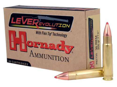 Hornady 82735 LEVERevolution  35Rem 200gr Flex Tip eXpanding 20 Per Box/10 Case