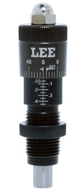 Lee Precision 92128 Micrometer Factory Crimp Adapter Black/Clear 9mm Pistol Firearm