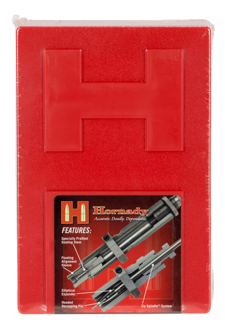 Hornady 546262 Custom Grade Series I 2 Die Set for 25 06 Rem Includes Sizing Seater