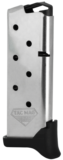 Kimber Mfg, Inc 1200930A Micro 9 Tac-Mag 7rd Extended 9mm Luger Silver Steel