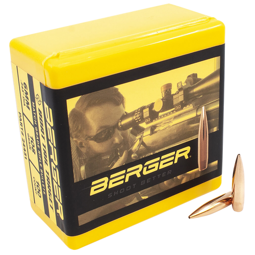 Berger Bullets 24431 Target Match Grade 6mm 108gr Boat Tail 100/Box