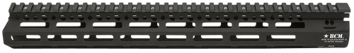 BCM MCMR15556BLK BCMGunfighter MCMR 15" M-LOK, Free-Floating Style Made of Aluminum with Black Anodized Finish for AR-Platform