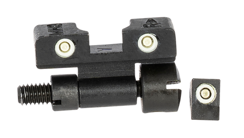 Meprolight USA 227703101 Tru-Dot Adjustable Sights  Green Tritium White Outline Front Sight-Green Tritium White Outline Rear Sight Smith & Wesson K/L/N Frames