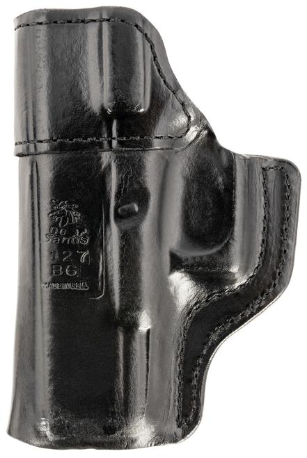 DeSantis Gunhide 127BAB6Z0 Inside Heat  IWB Black Leather Belt Clip Fits Glock 19/19 Gen 5/19X/23/32/45 Right Hand