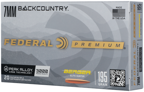 Federal P7BCEH1 BackCountry  7mm BC 195gr 20 Per Box/10 Case