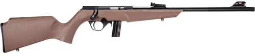 Rossi RB22L1611FDE RB22  Compact 22 LR 10+1, 16" Matte Black Button Rifled Free Floating Steel Barrel, Matte Black Stainless Steel Receiver, Flat Dark Earth Monte Carlo Stock, Right Hand