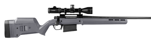 Magpul MAG483-GRY Hunter 700 Stock Fixed with Aluminum Bedding & Adjustable Comb Stealth Gray Synthetic for Remington 700 LA
