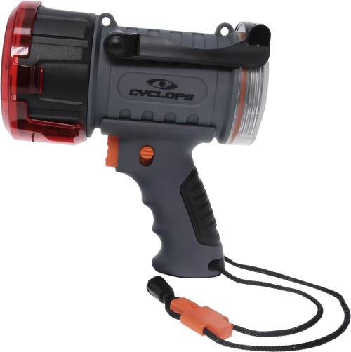 Cyclops CYC2000WP Spotlight w/Flood Light 500/200 Lumens Red/White CREE XP-G3 LED Black/Gray Polymer/Aluminum