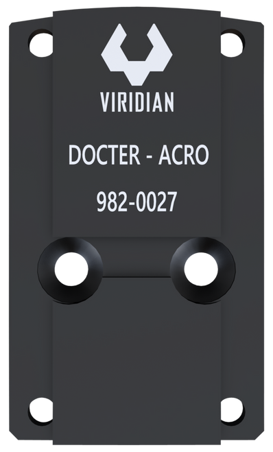 Viridian 9820027 RFX45 Docter Mounting Adapter  Black Anodized