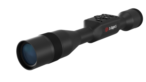 ATN DGWSXS5255P X-Sight 5 Night Vision Rifle Scope Black Anodized 5-25x, 30mm Tube Gen 5 Smart Mil Dot Reticle