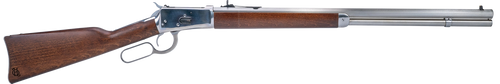 Heritage Mfg H9204524F9 92 Ranch Hand 45 Colt (Long Colt) 12rd 24" Stainless Polished Octagon Barrel, Polished Stainless Steel Receiver, Fixed Hardwood Stock