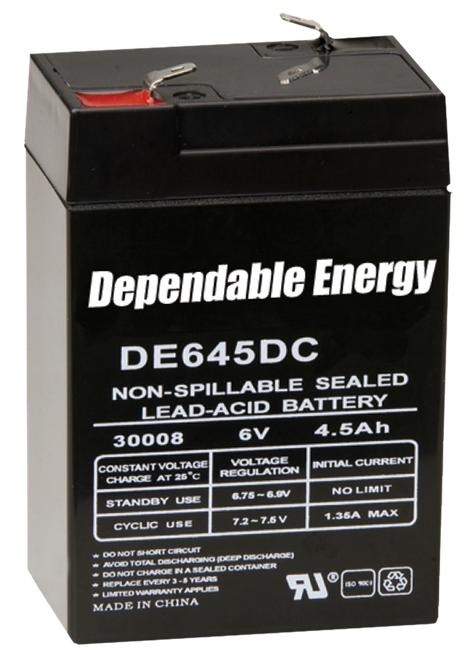 American Hunter DE30052 HR Rechargeable Battery  6 Volt 4.5 AMP