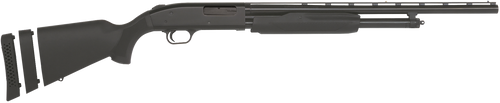 Mossberg 54210 500 Super Bantam Youth 20 Gauge Pump 3" 5+1 22" Blued Vent Rib Barrel, Blued Steel Receiver, Adj LOP Black Synthetic Stock, Right Hand