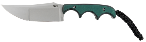 CRKT 2394 Minimalist Katana 3.56" Fixed Plain Bead Blasted 8Cr13MoV SS Blade/ Green Resin Infused Fiber Handle Includes Lanyard